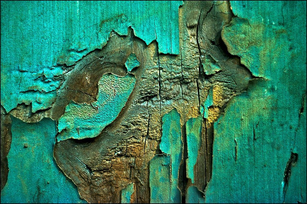 abstract close up of a wooden street fence